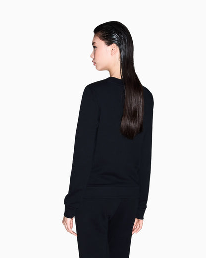 Crewneck sweatshirt with small logo