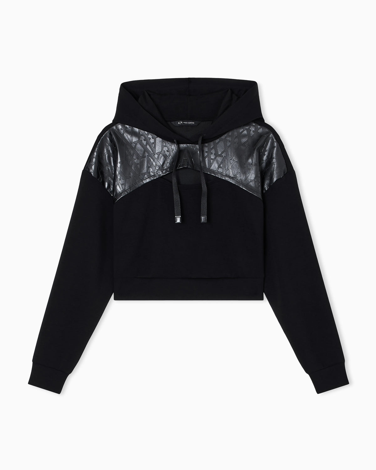 Cropped sweatshirt with cut out