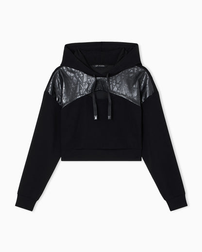 Cropped sweatshirt with cut out