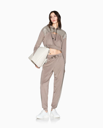 Jogger pants with side insert
