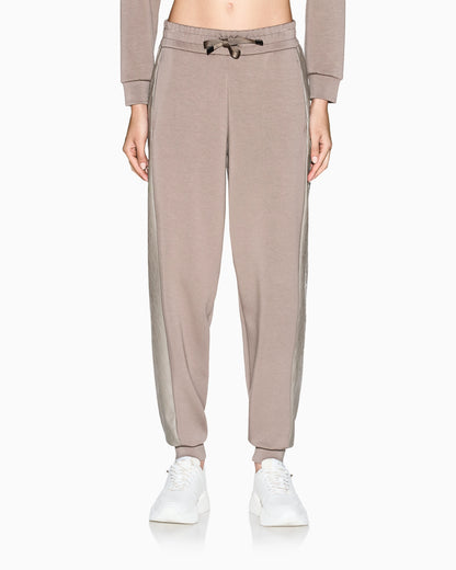 Jogger pants with side insert