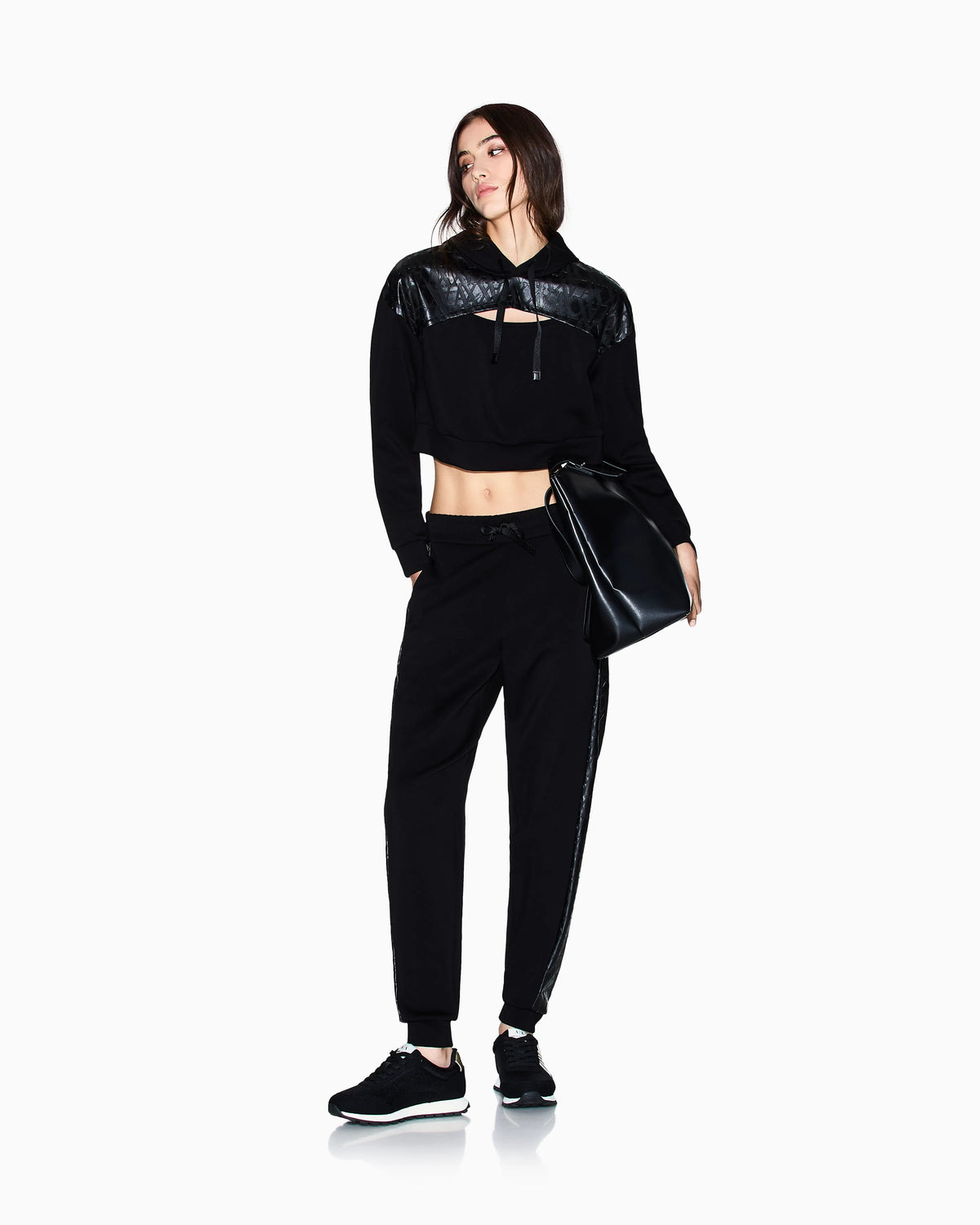 Jogger pants with side insert