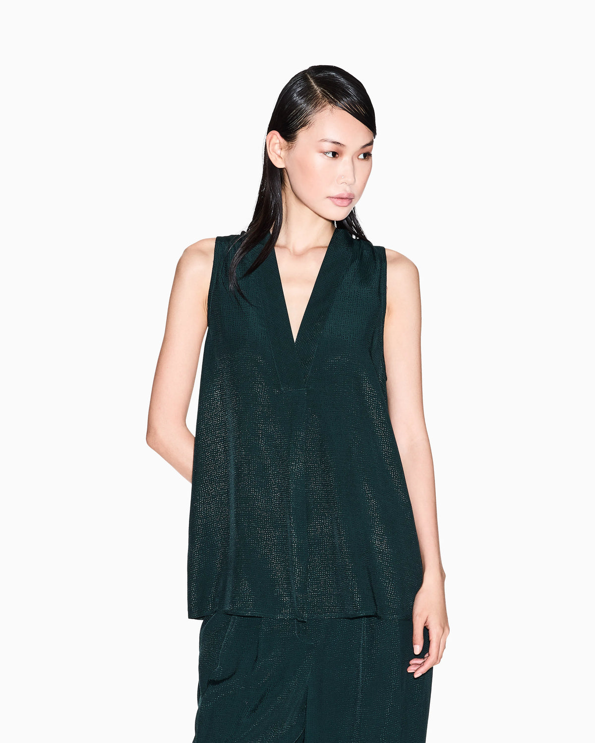Textured fabric top