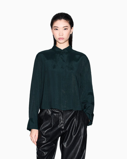 Shirt in voile with light accents