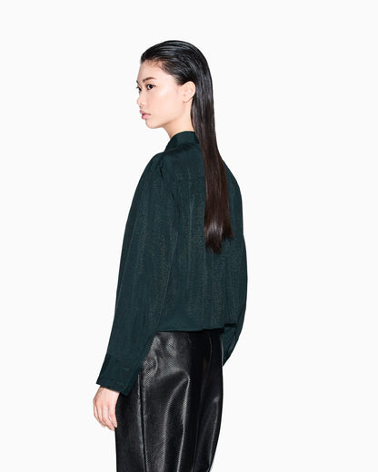 Shirt in voile with light accents
