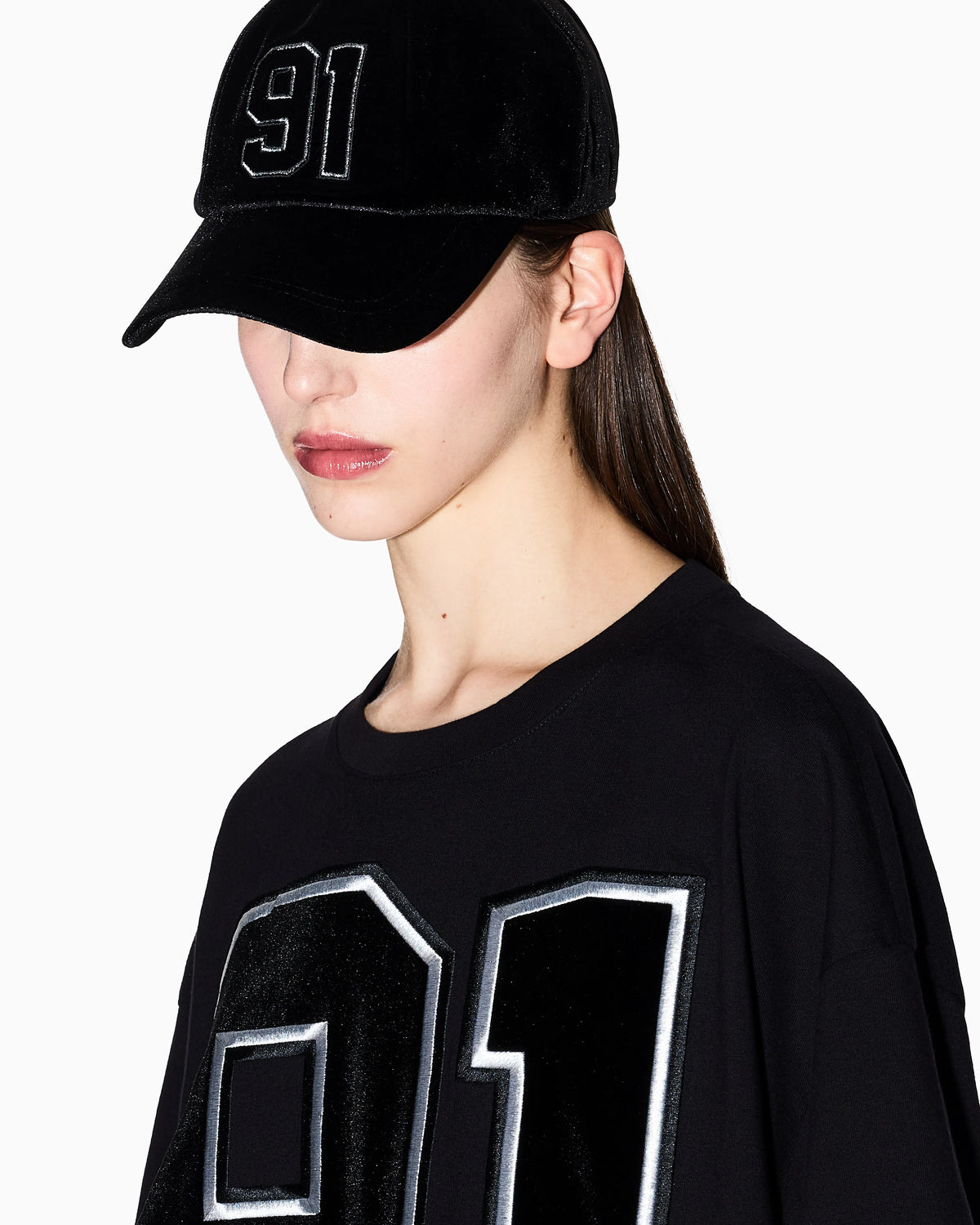Oversized T-shirt with number 91