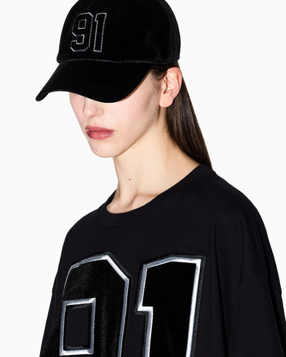 Oversized T-shirt with number 91