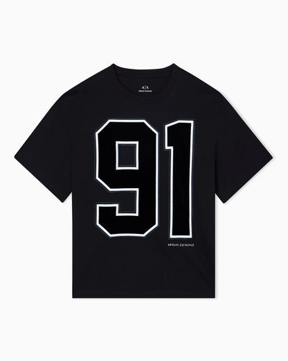 Oversized T-shirt with number 91