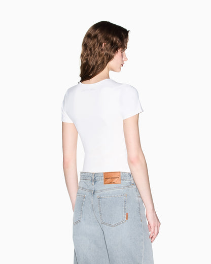 Technical slim fit top in jersey Essential Logo Signature