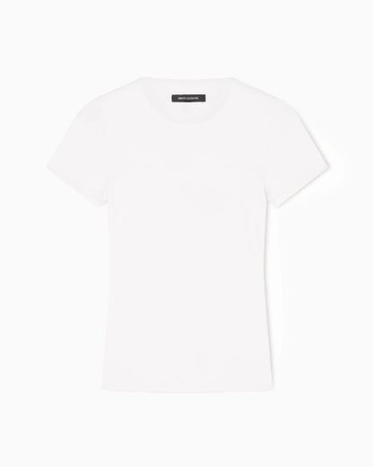 Technical slim fit top in jersey Essential Logo Signature