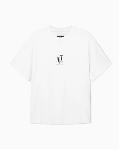 Boxy fit t-shirt in heavy cotton jersey with logo Icon