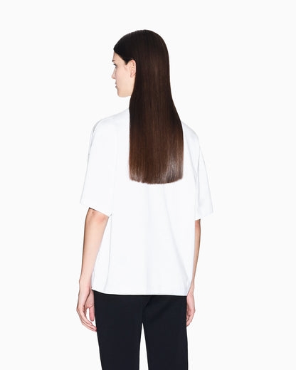 Boxy fit t-shirt in heavy cotton jersey with logo Icon