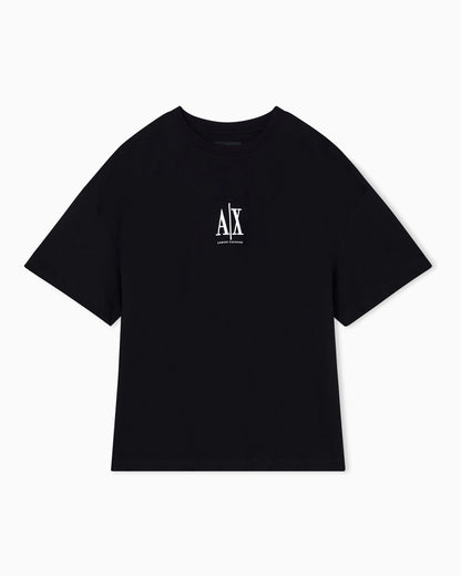 Boxy fit t-shirt in heavy cotton jersey with logo Icon
