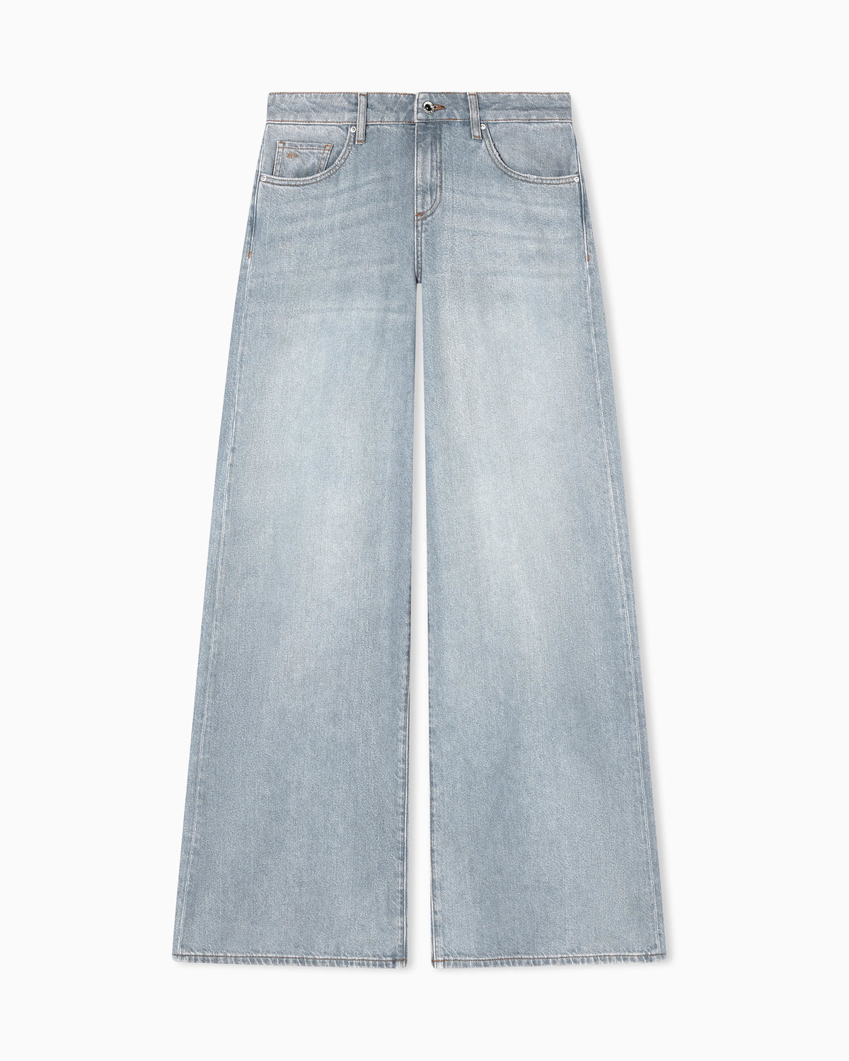 Loose Fit Denim Gray Used Jeans