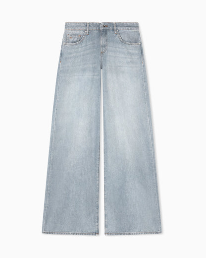 Loose Fit Denim Gray Used Jeans