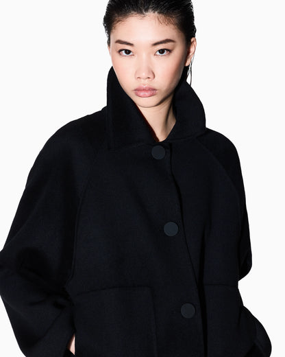 Long coat in soft fabric