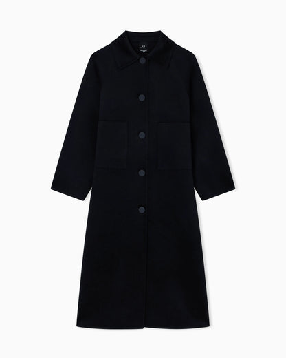 Long coat in soft fabric
