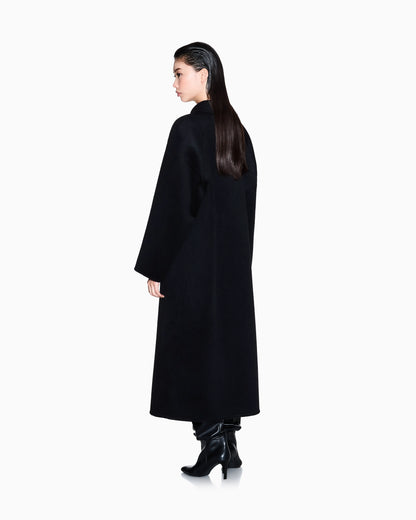 Long coat in soft fabric