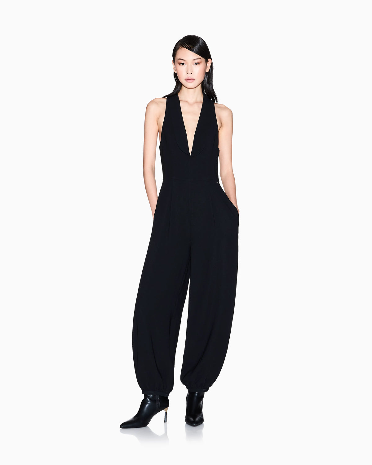 V-neck jumpsuit