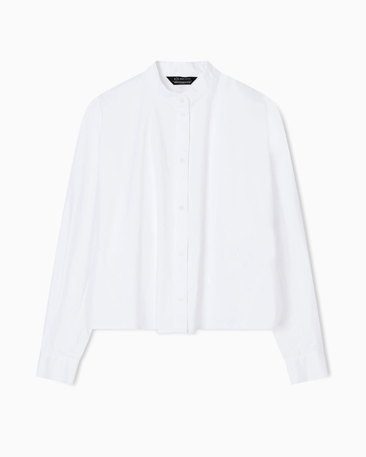 Cropped cotton shirt