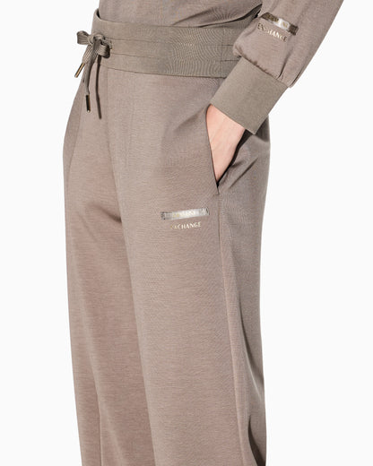 Jogger pants with slit at the bottom