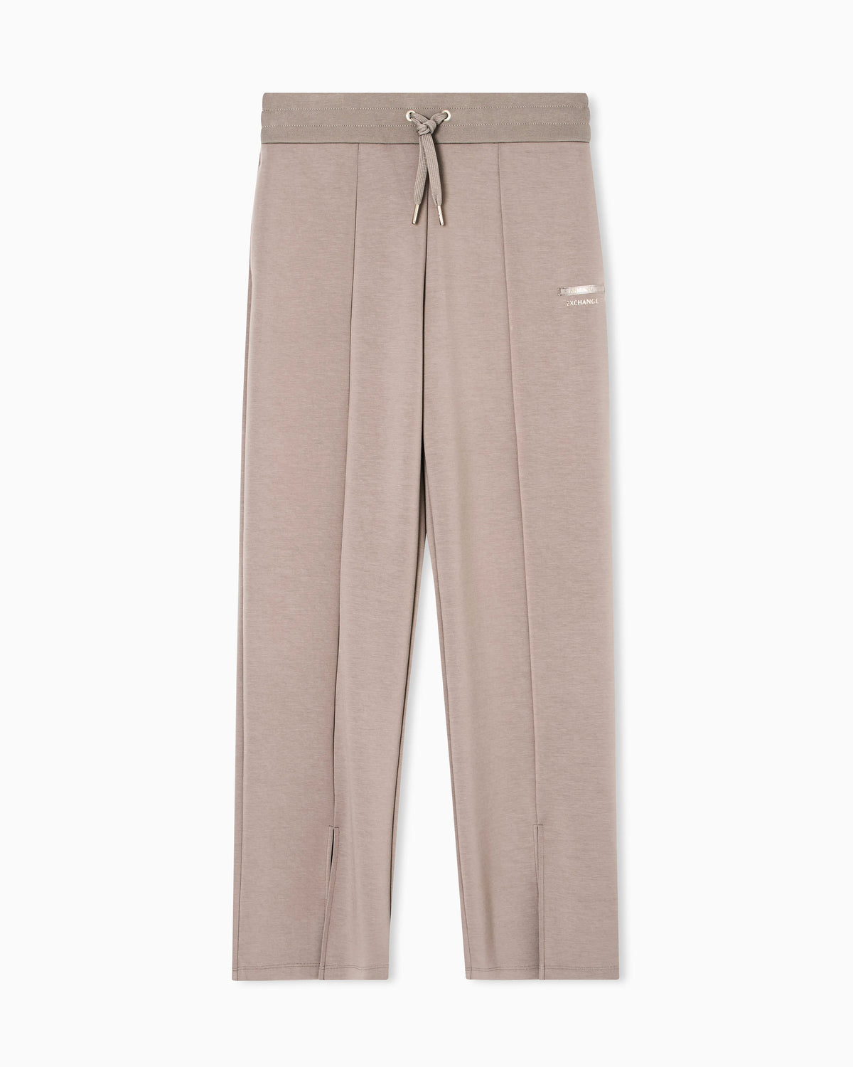 Jogger pants with slit at the bottom