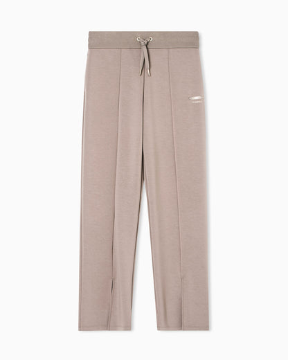 Jogger pants with slit at the bottom