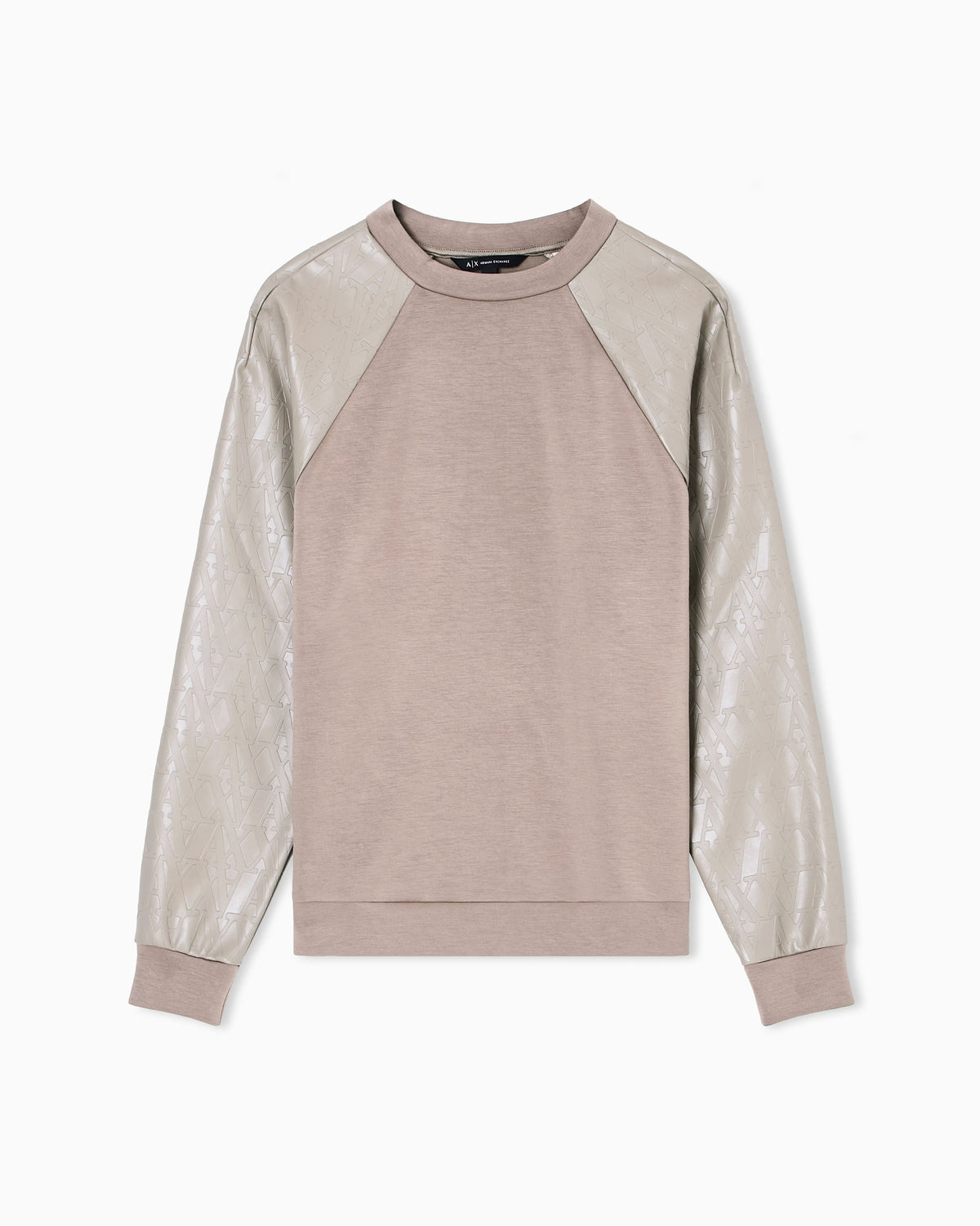 Sweatshirt with contrasting sleeves