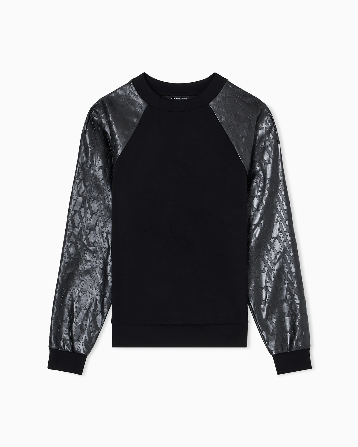 Sweatshirt with contrasting sleeves