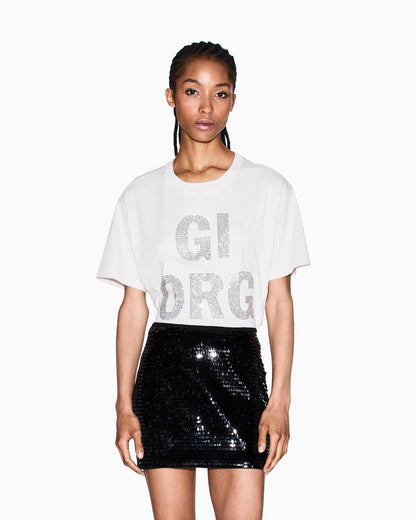 Sequin mini skirt