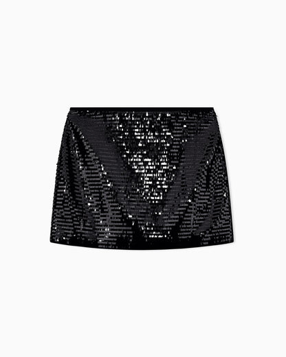 Sequin mini skirt