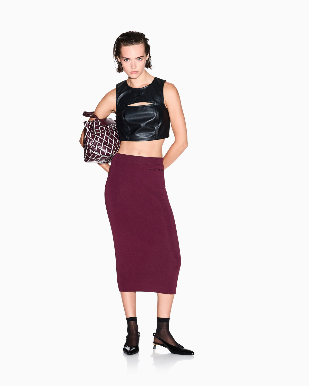 Pencil longuette skirt