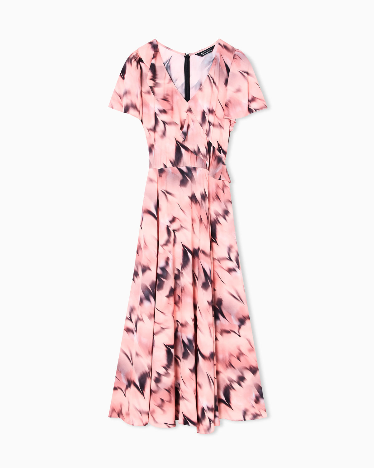 Midi dress in flowing fabric