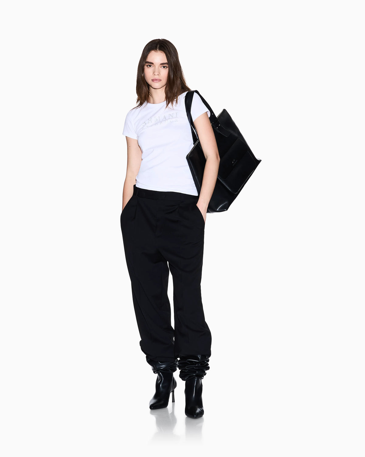 Stretch cotton T-shirt