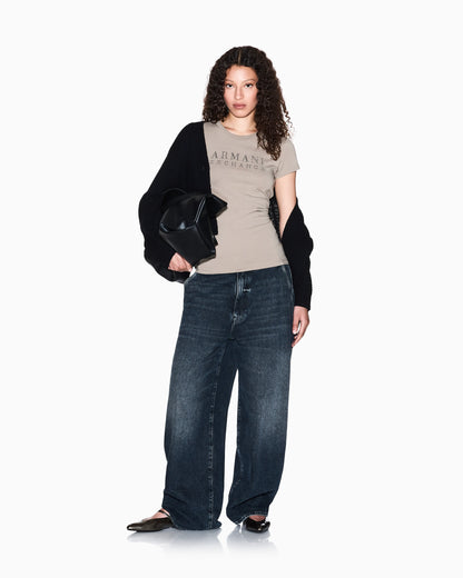 Stretch cotton T-shirt