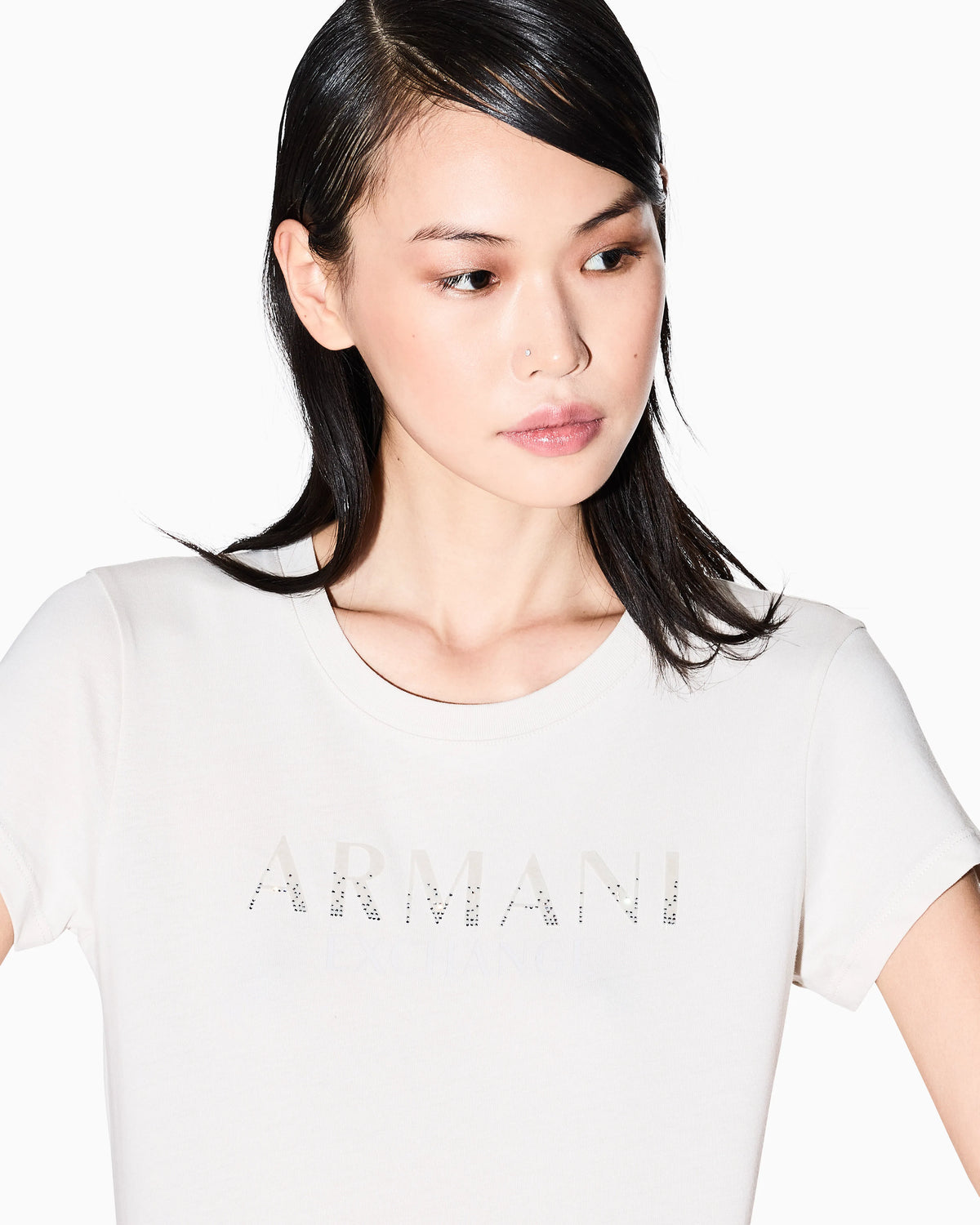 Stretch cotton T-shirt