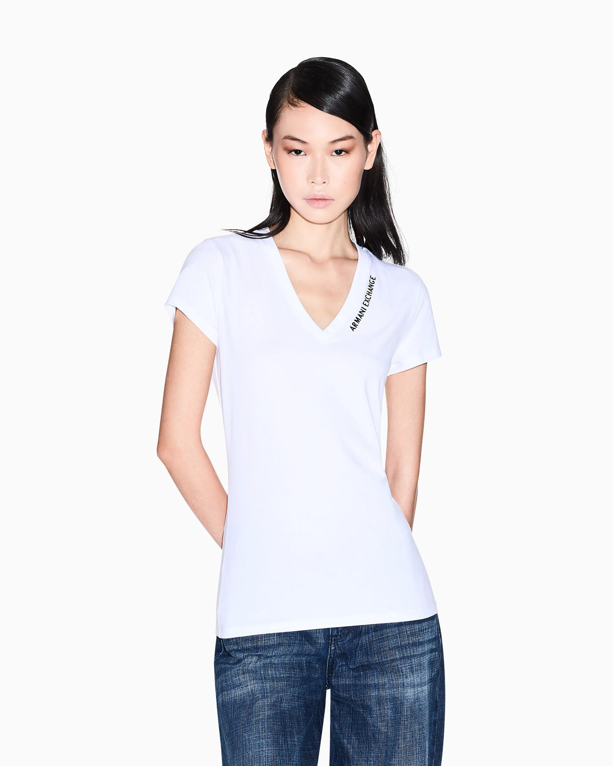 Slim fit T-shirt with logo