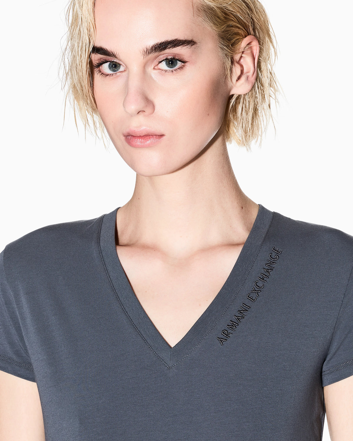 Slim fit T-shirt with logo