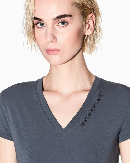 Slim fit T-shirt with logo