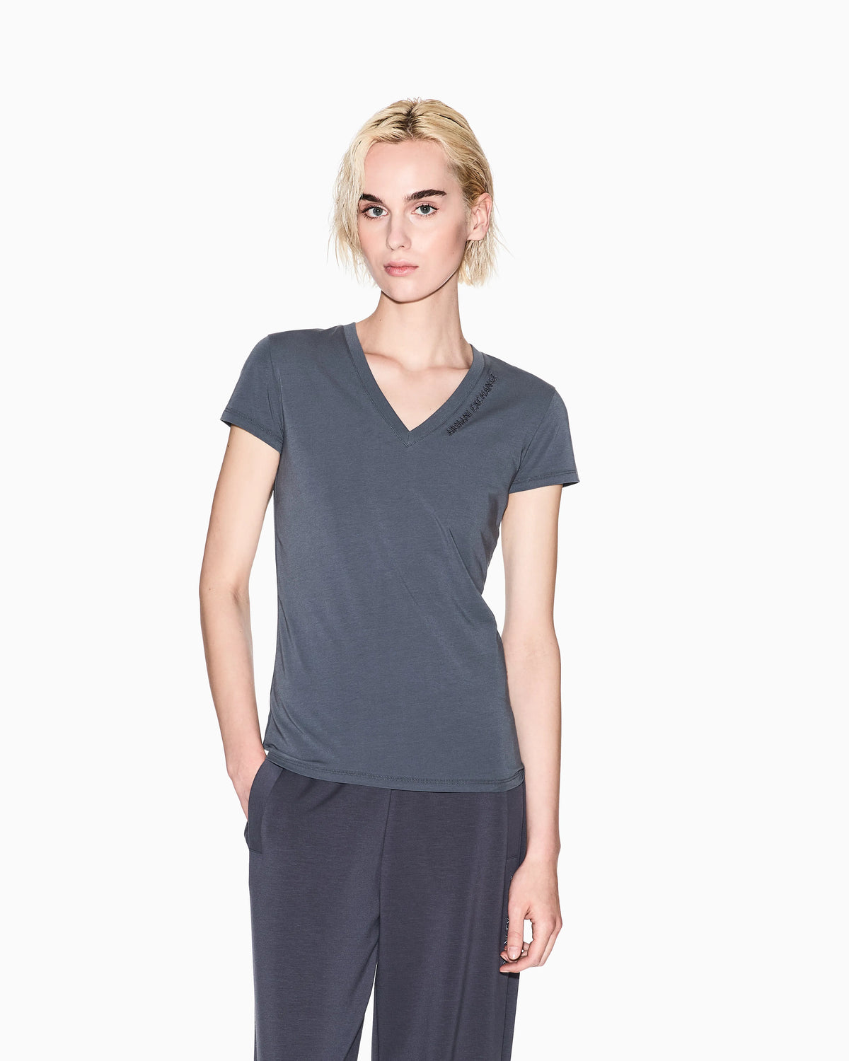 Slim fit T-shirt with logo