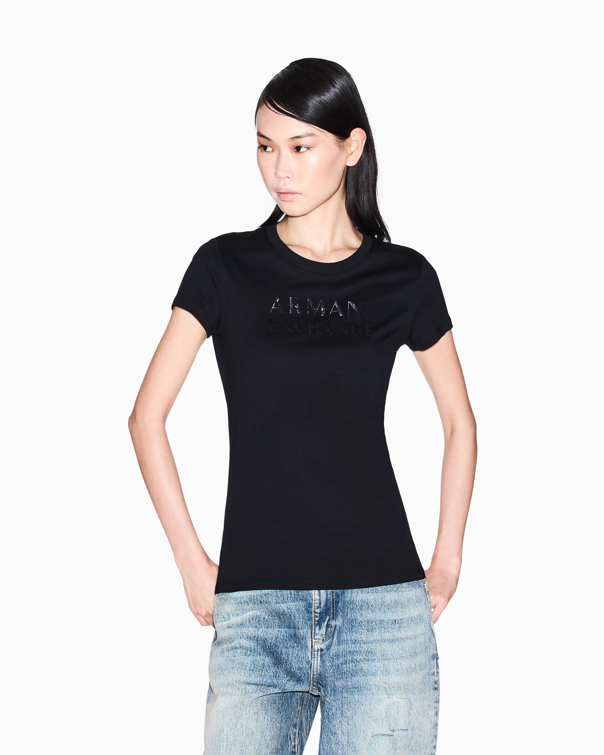 Jersey T-shirt with logo
