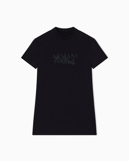 Regular fit T-shirt with tone-on-tone logo