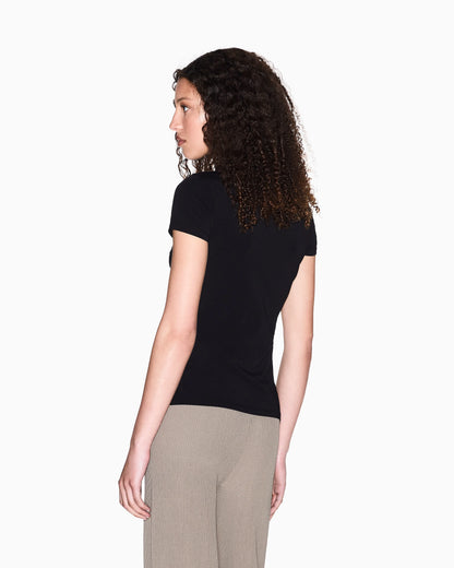 Regular fit T-shirt with tone-on-tone logo