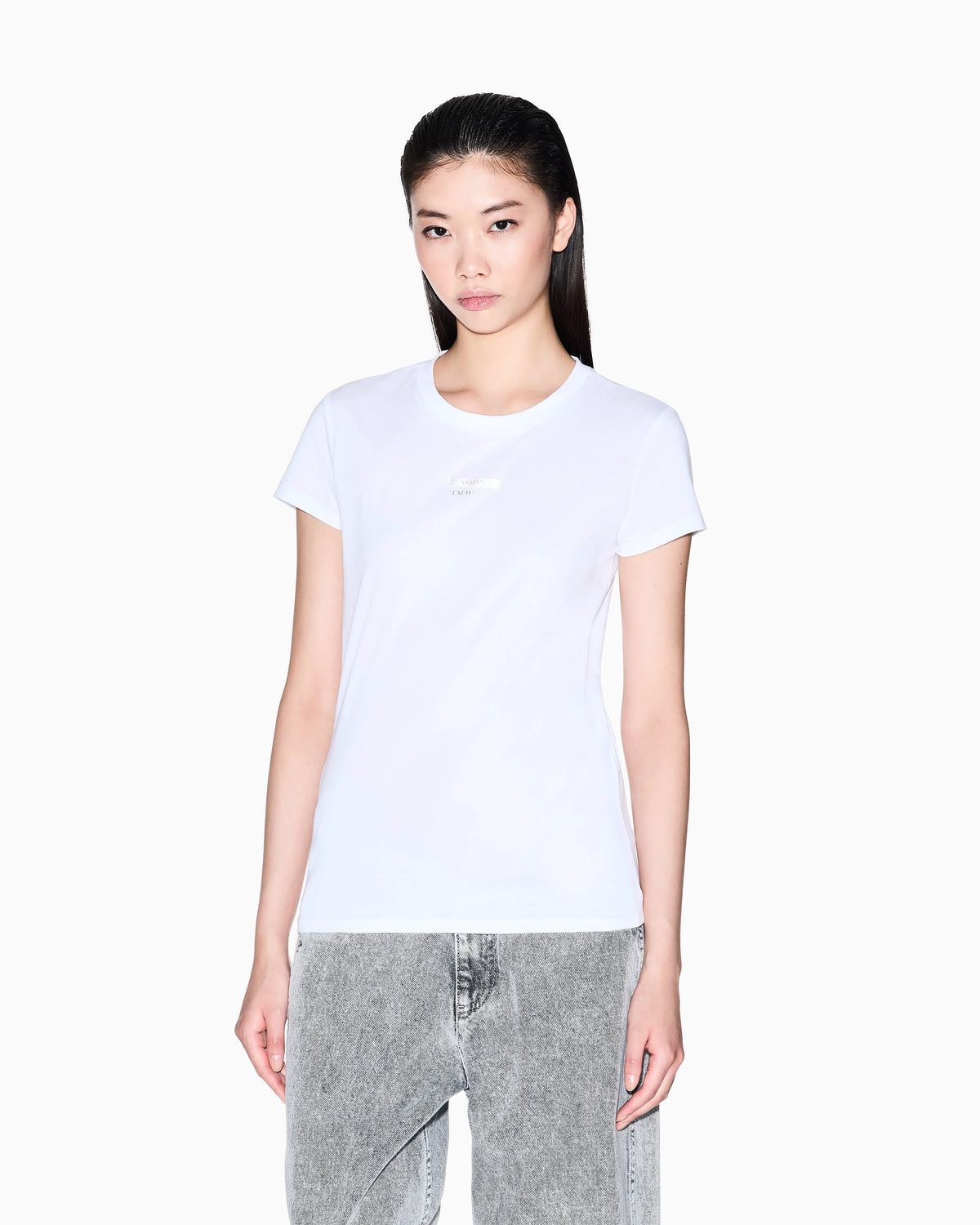 Slim fit T-shirt with graphic logo