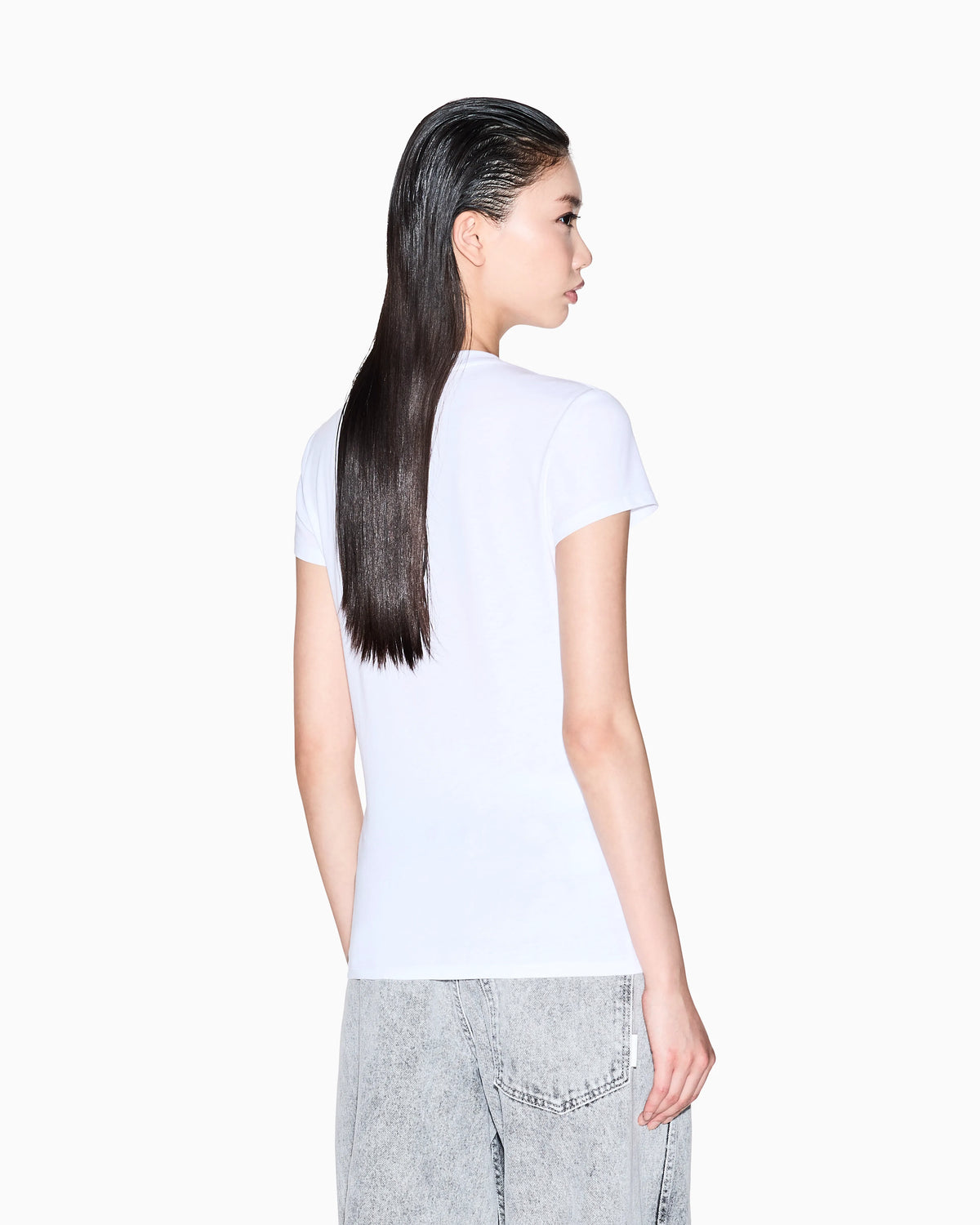 Slim fit T-shirt with graphic logo