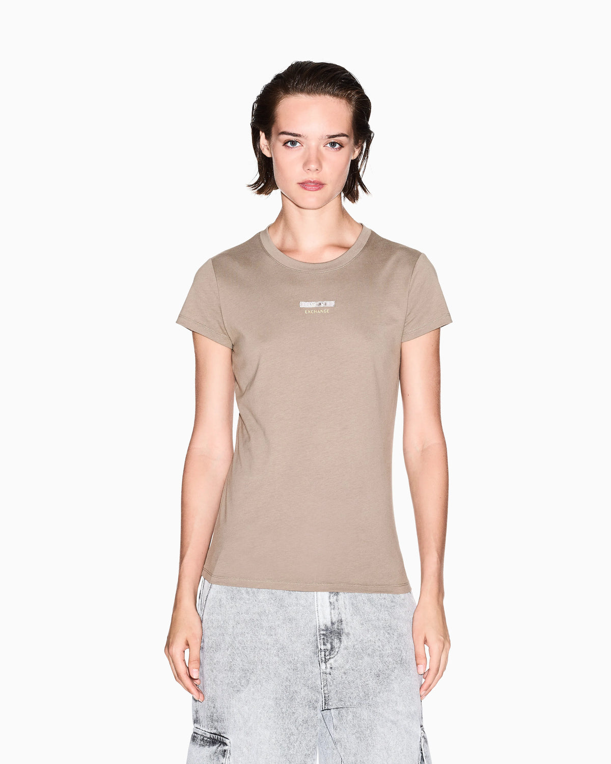 Slim fit T-shirt with graphic logo
