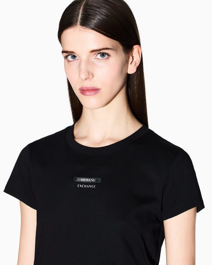 Slim fit T-shirt with graphic logo