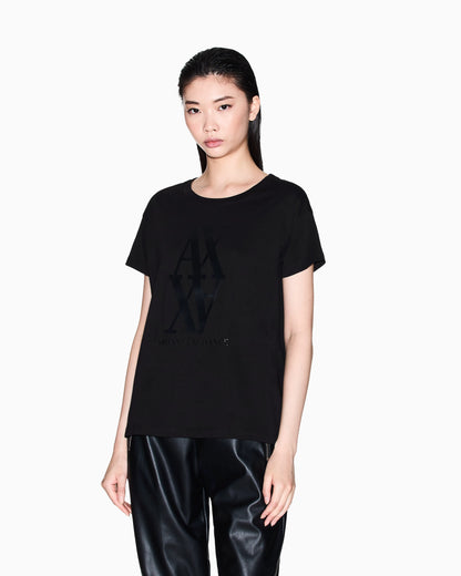 Regular fit T-shirt with maxi logo