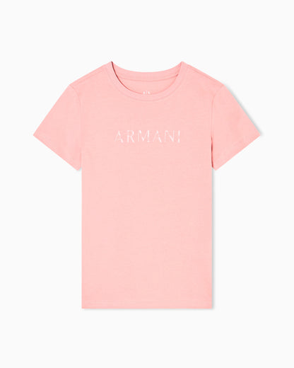 T-shirt with embossed logo