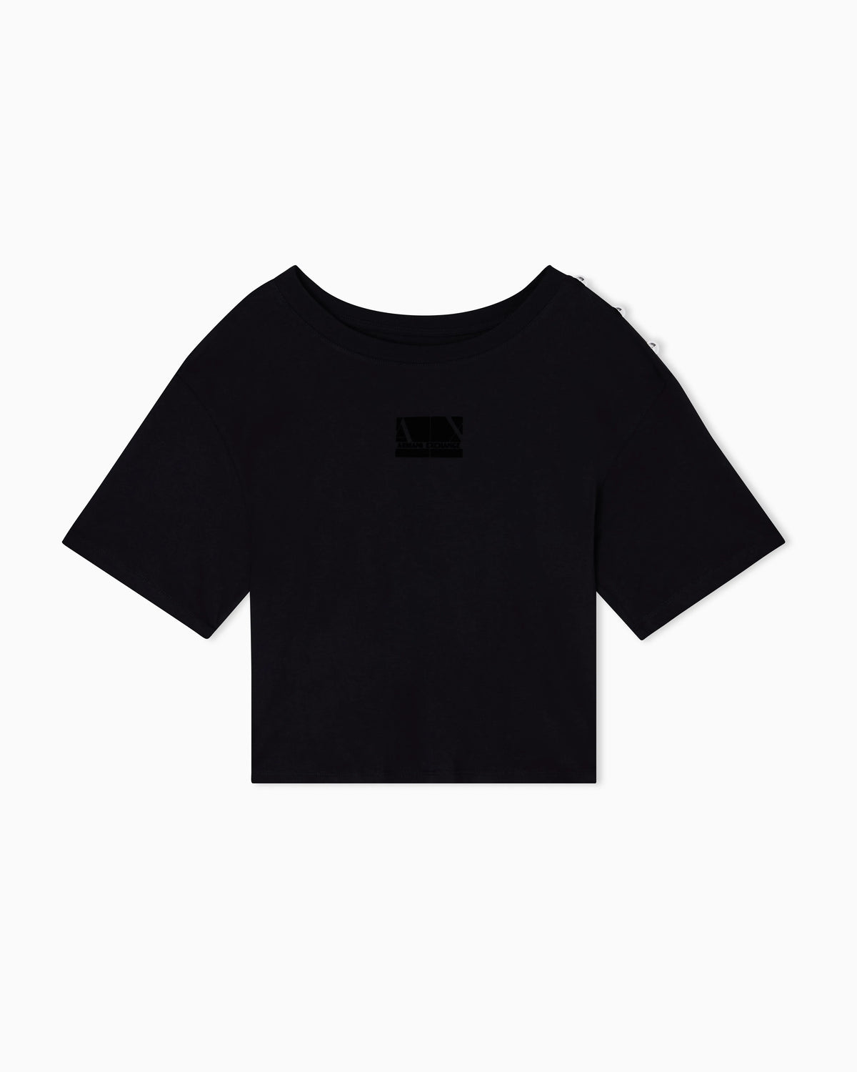 Boxy T-shirt with buttons